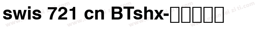 swis 721 cn BTshx字体转换